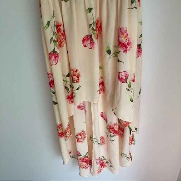 Torrid women’s Hi Lo IVORY FLORAL GEORGETTE GODDESS TUNIC TANK Plus Size 00 - Picture 8 of 12